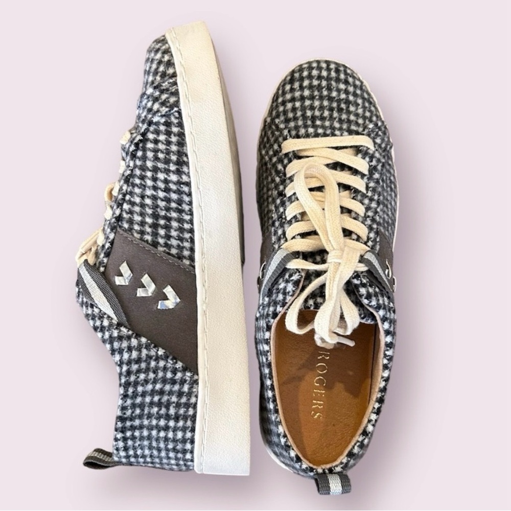 💐 Jack Rogers Ainsley Houndstooth Sneakers - Picture 8 of 11